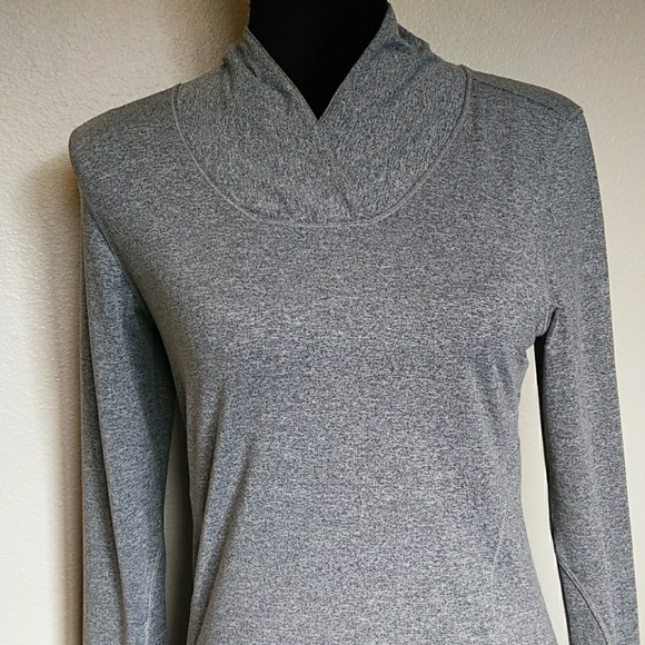 Old Navy Heathered Gray Running Top Pullover S - Picture 3 of 8